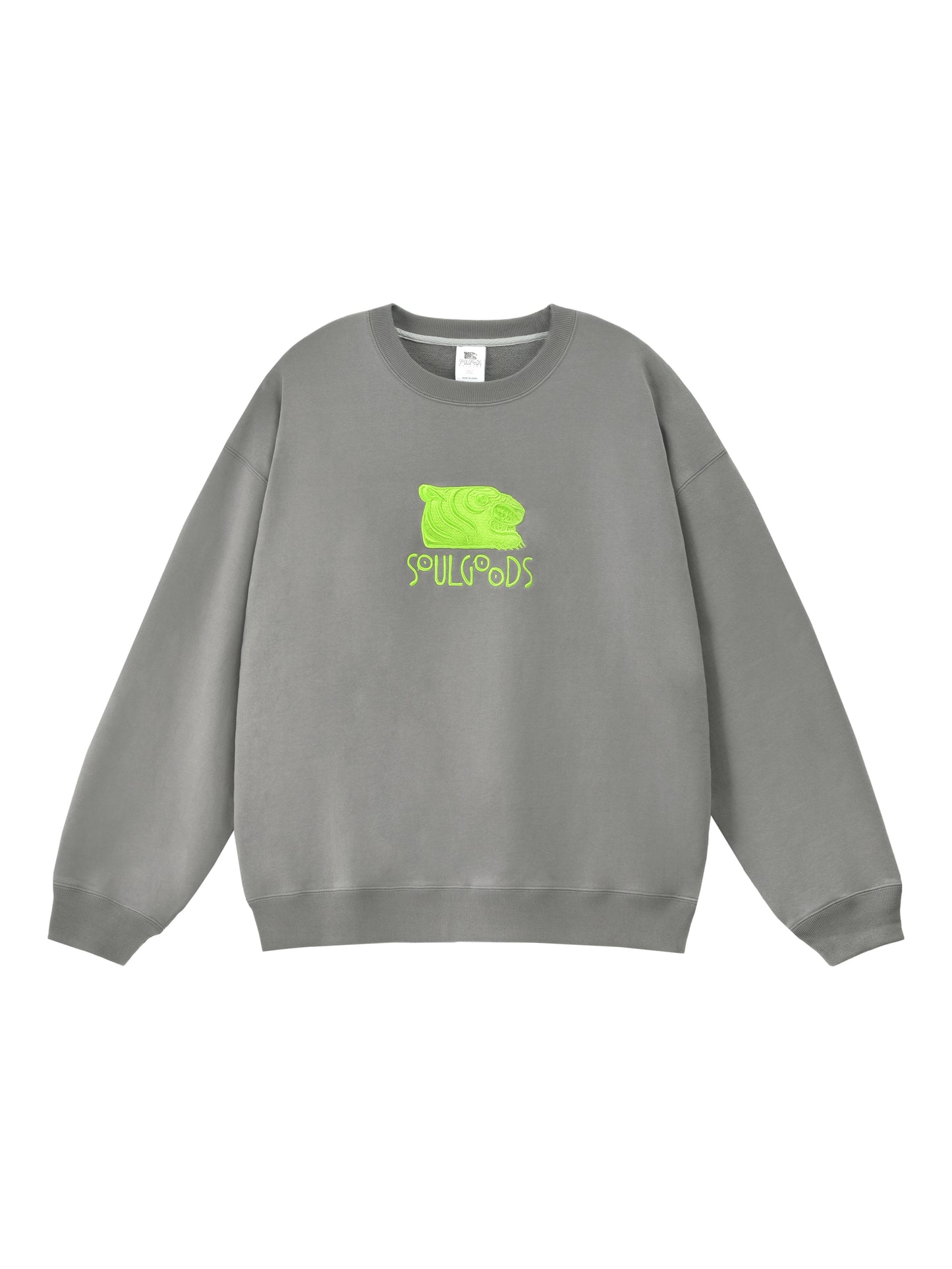SOULGOODS Tiger Logo Crew Neck Sweater 2025FW Drop 2