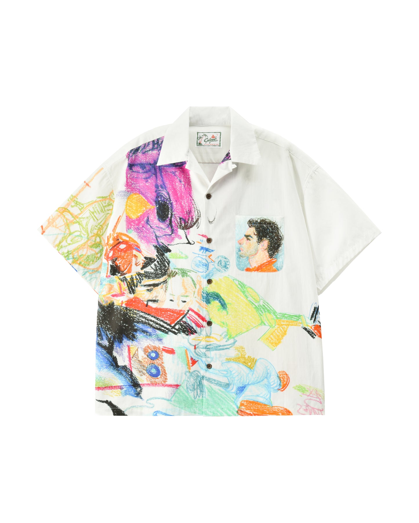 Soulgoods Crayon Drawing Hawaiian Shirt 2025SS Drop 6