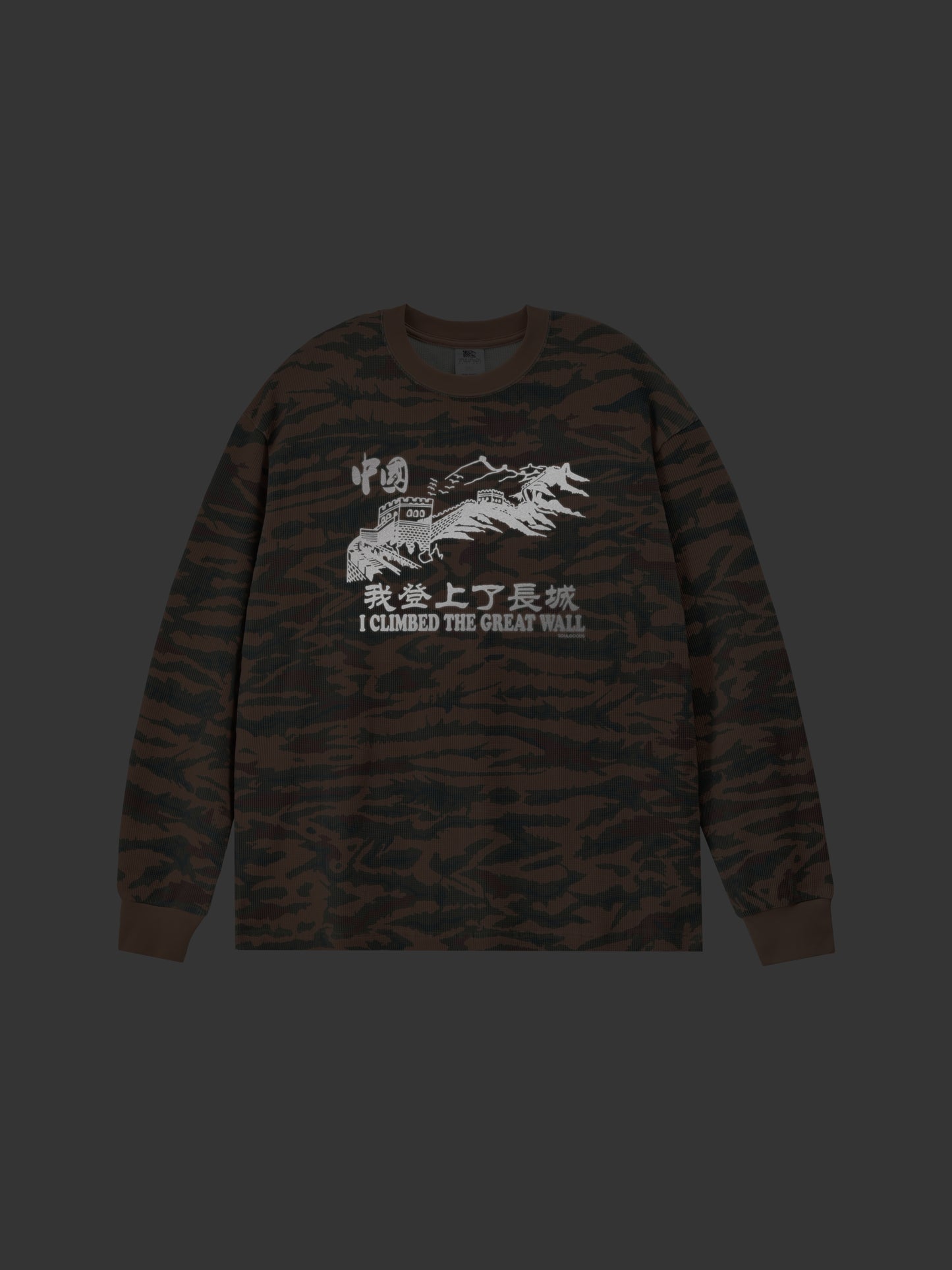 SOULGOODS “The Great Wall” Camouflage Reflective Long Sleeve Tee 2025FW Drop 2