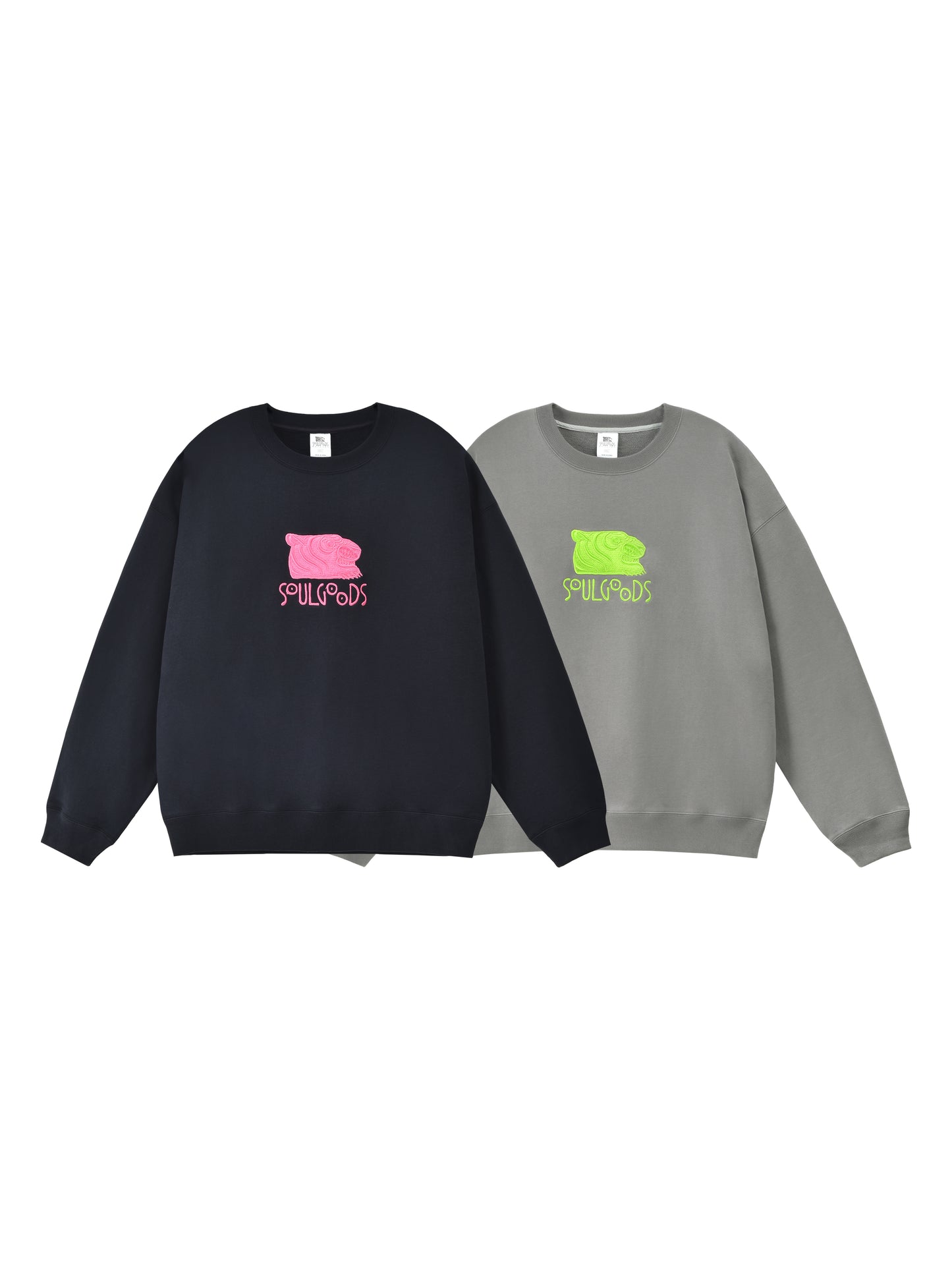SOULGOODS Tiger Logo Crew Neck Sweater 2025FW Drop 2