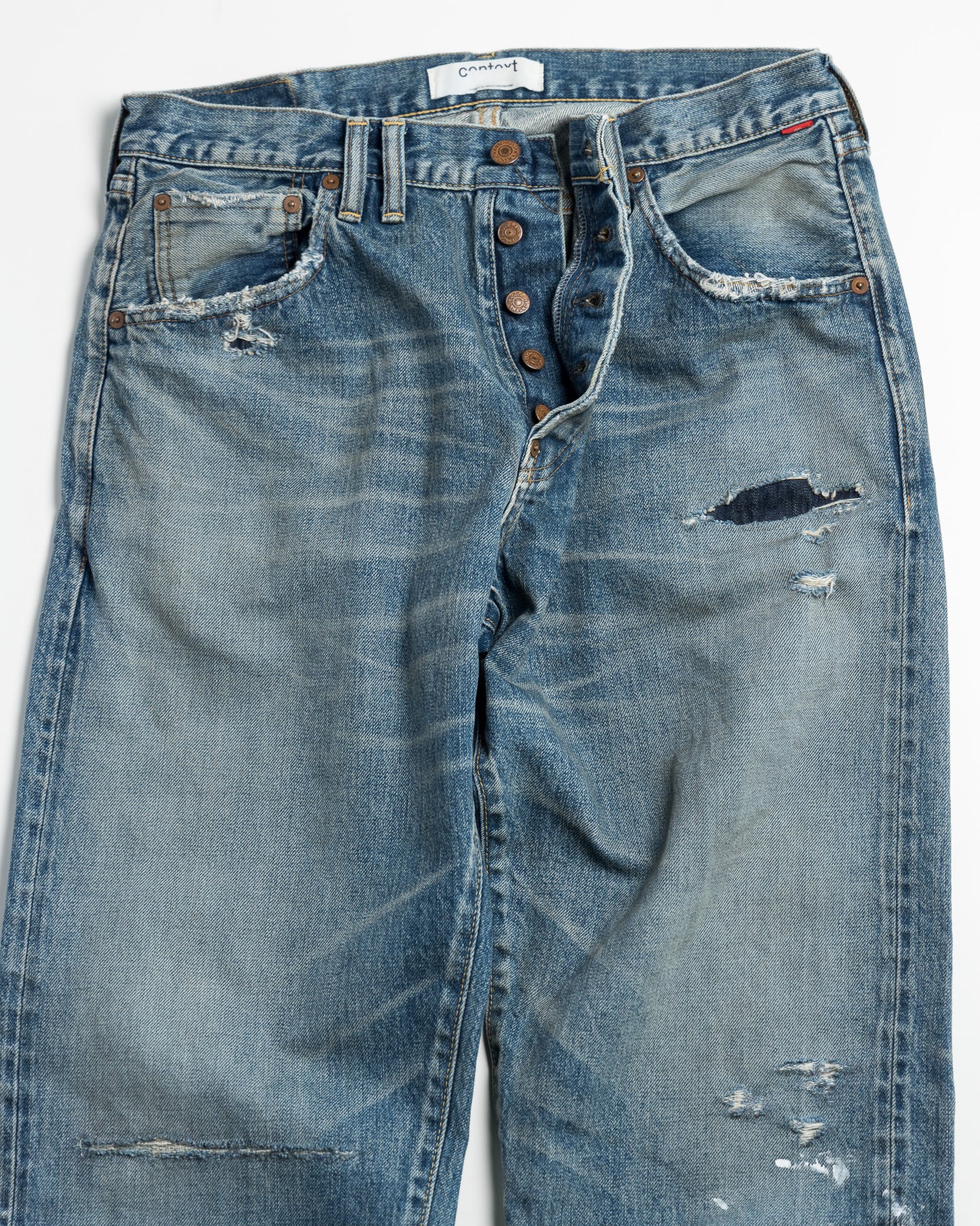 ANSG-001 SG REGULAR TAPERED REMAKE 5P PANTS INDIGO