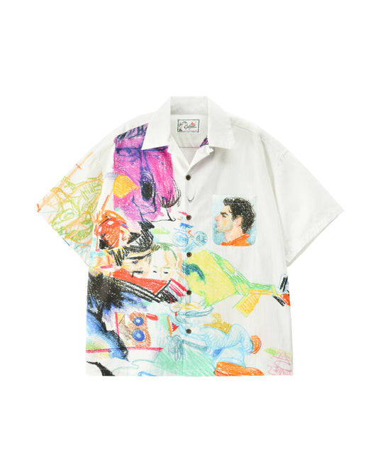 Soulgoods Crayon Drawing Hawaiian Shirt 2025SS Drop 6