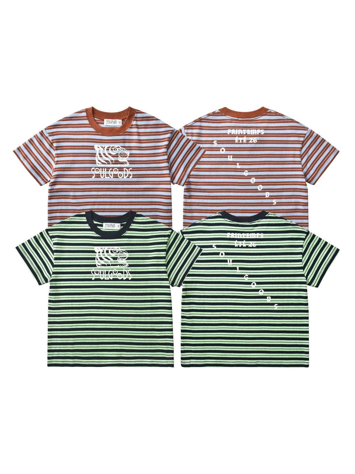 Soulgoods Kid Classic Logo Stripe Short Sleeve Tee 2026FW Drop 1