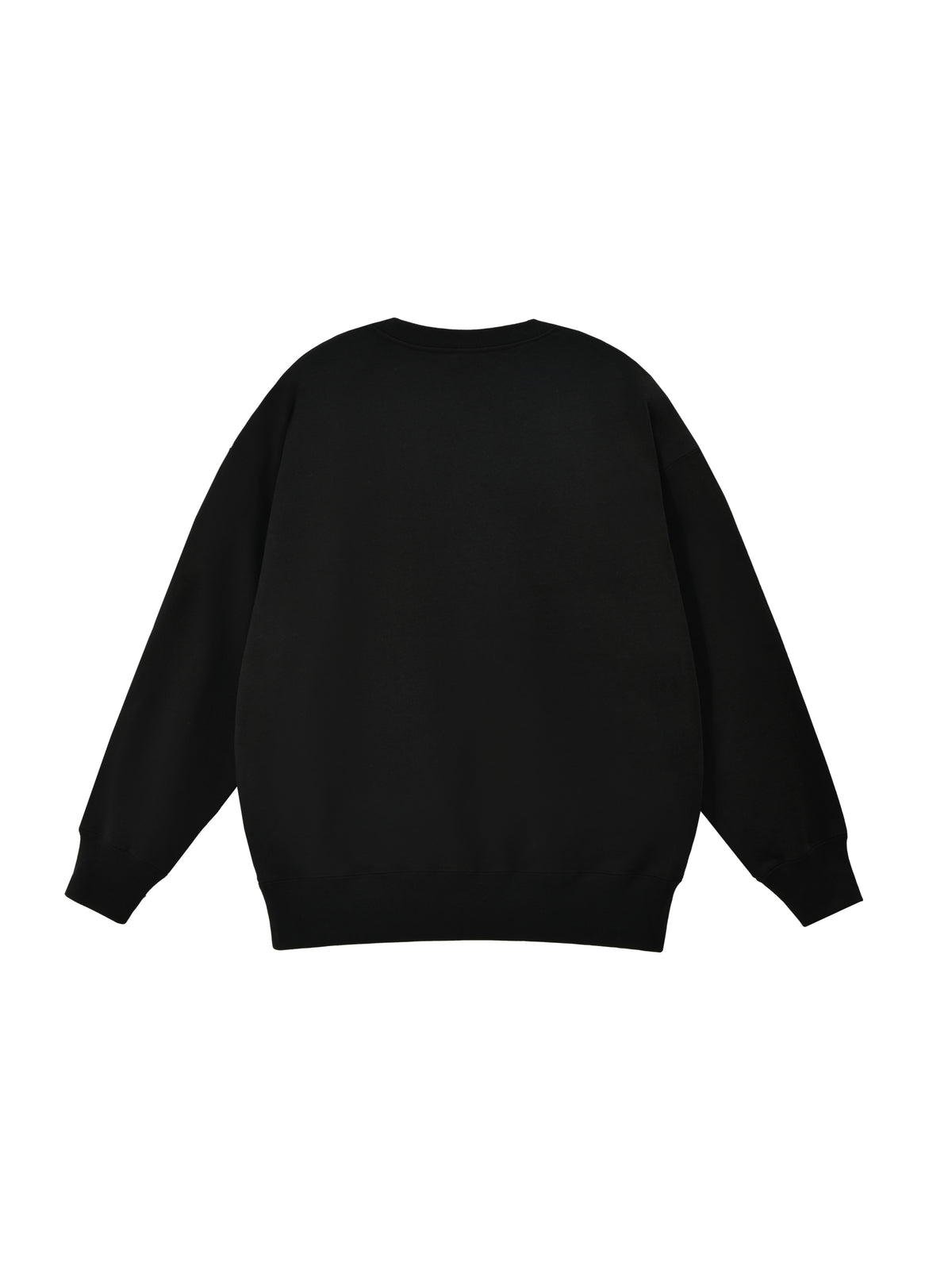 Black sweatshirt on a white background