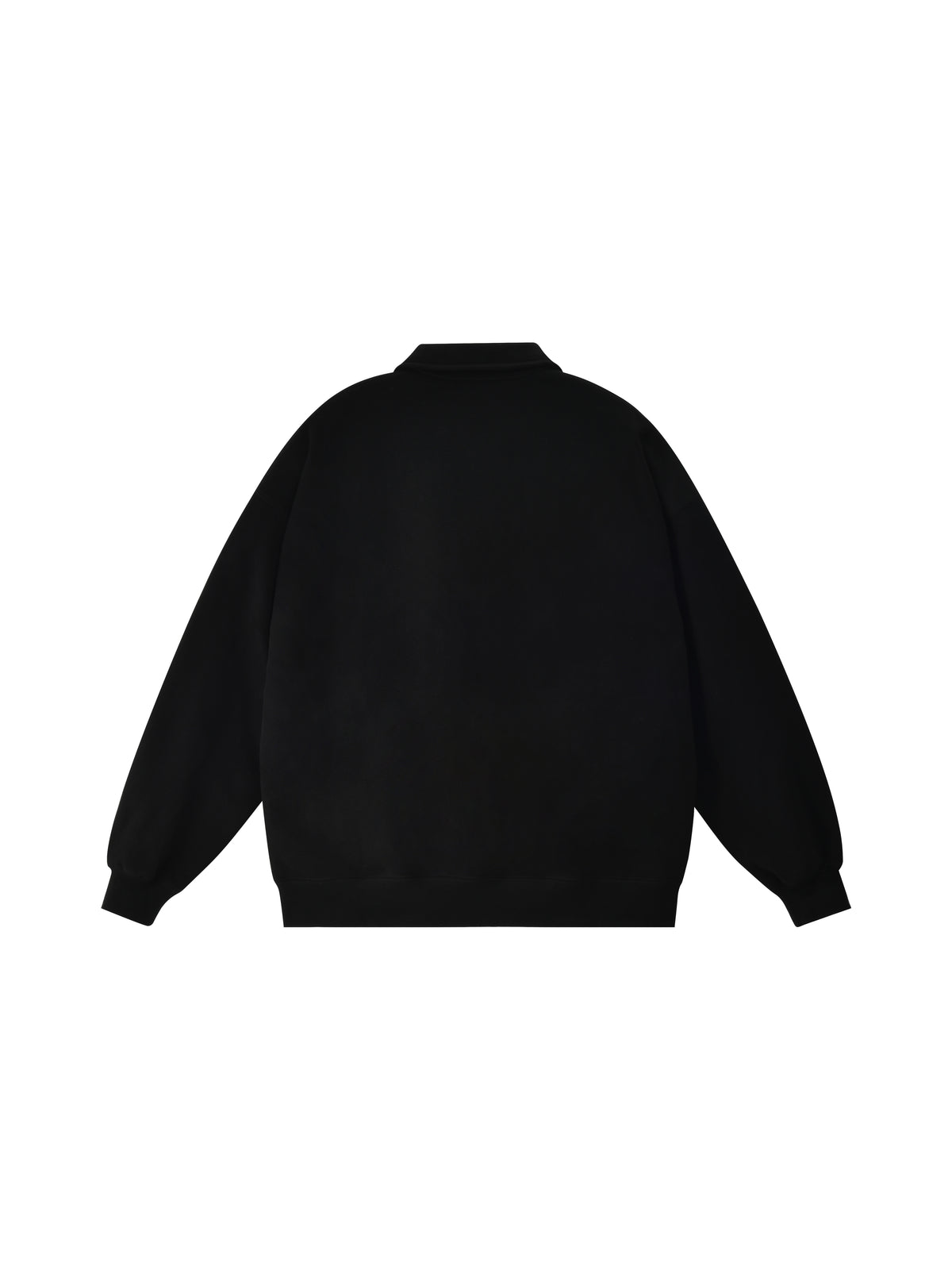 Black sweater on a white background