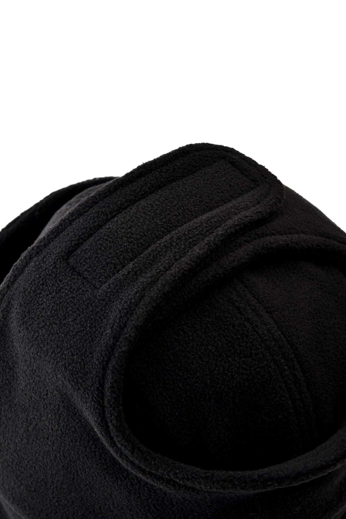 Black knee pad on a white background