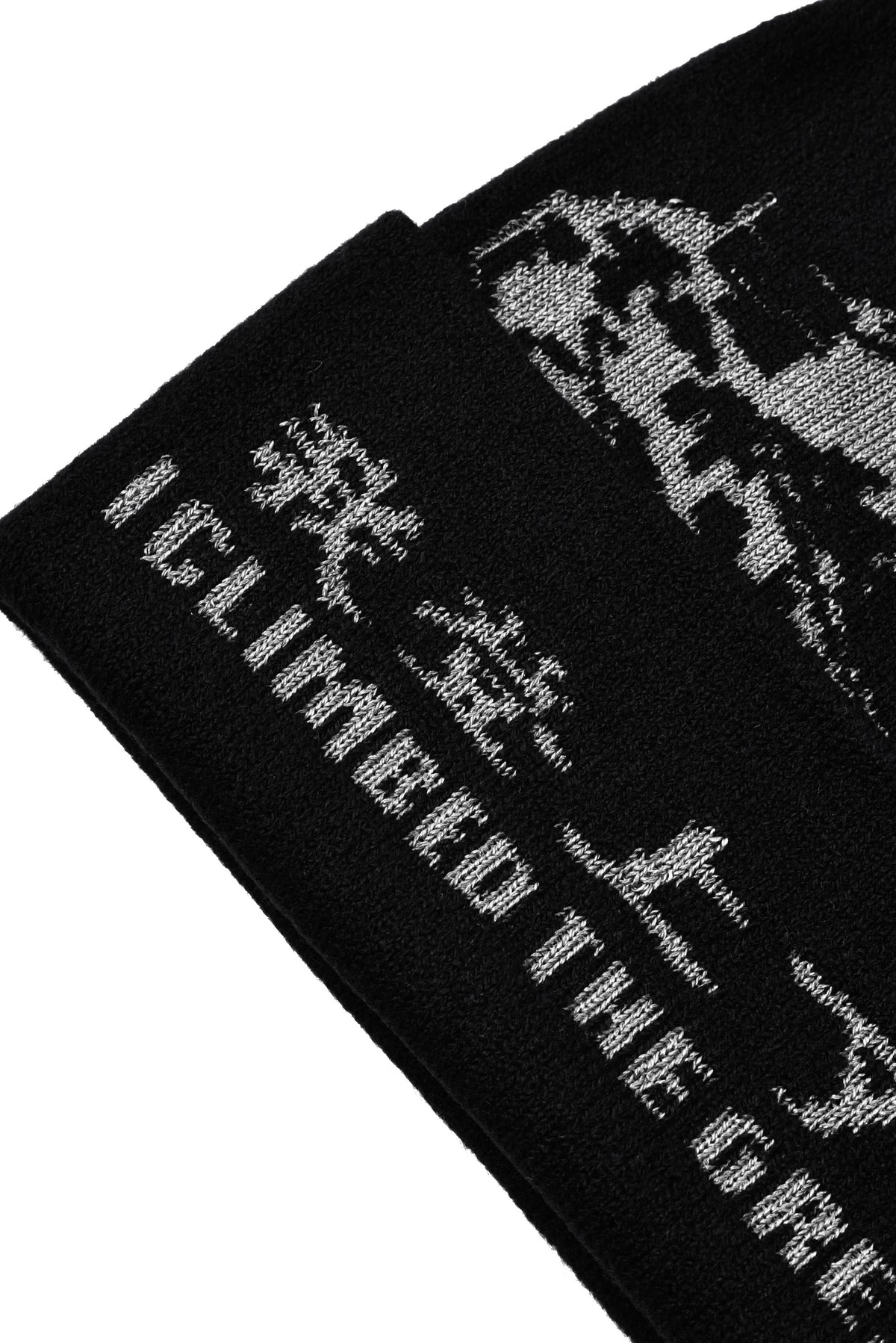 Black and white The Great Wall graphic design with text on a white background