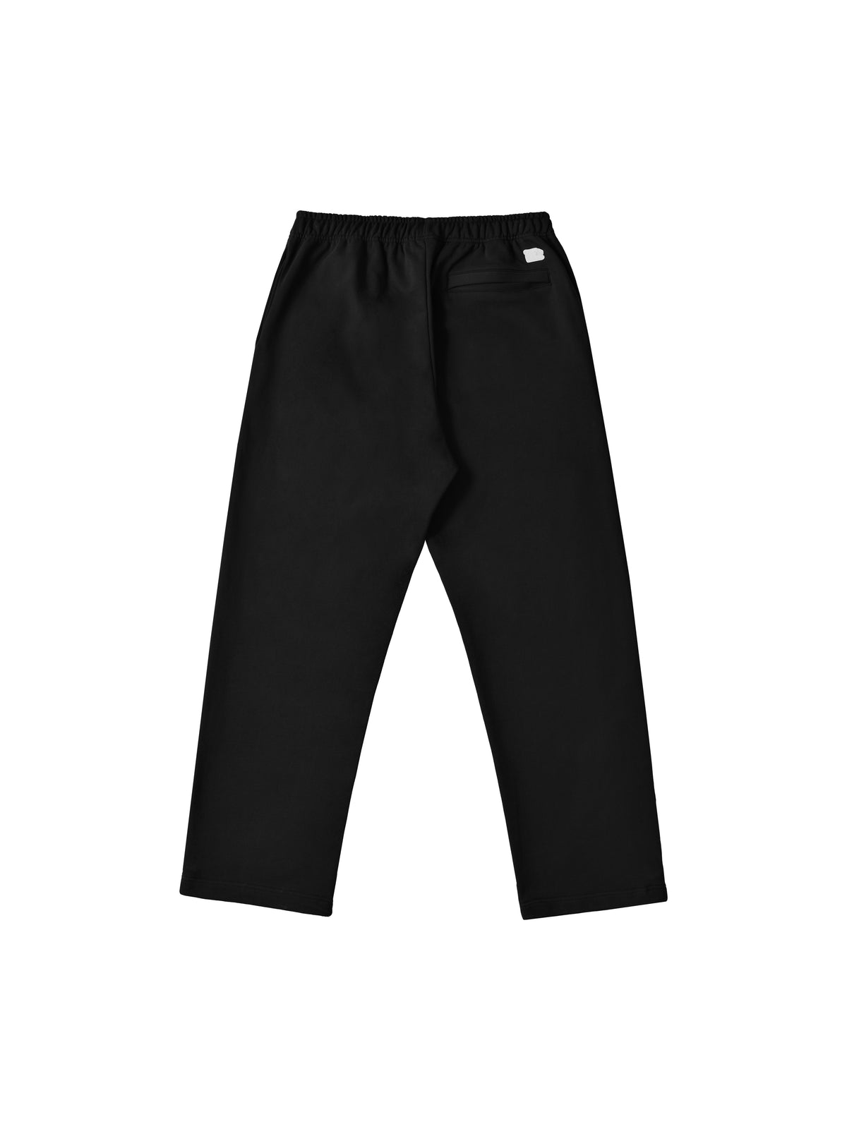 Black pants with a small soulgoods tiger head logo on a white background