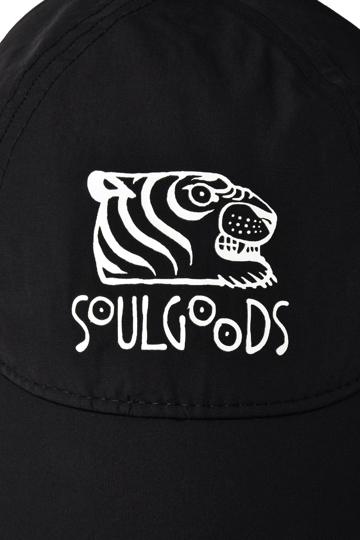 White tiger logo with test"SOULGOODS" under it