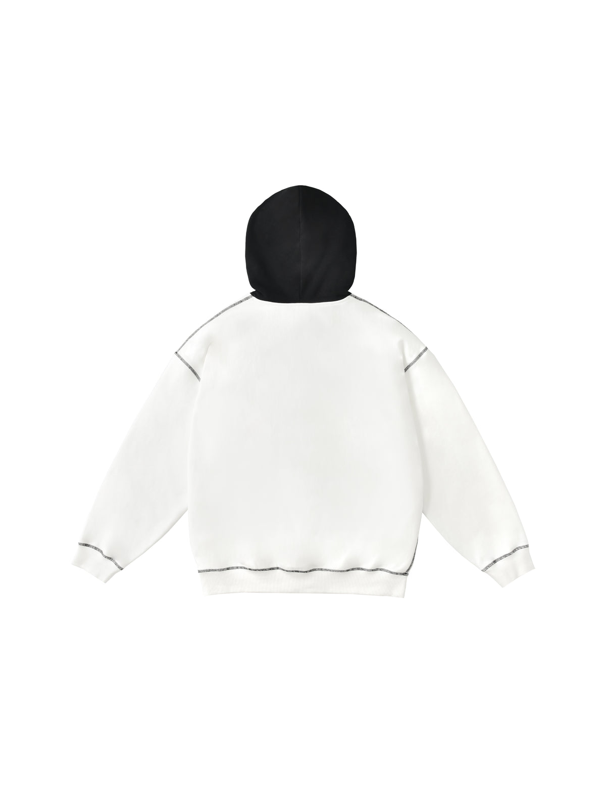 White hoodie on a white background