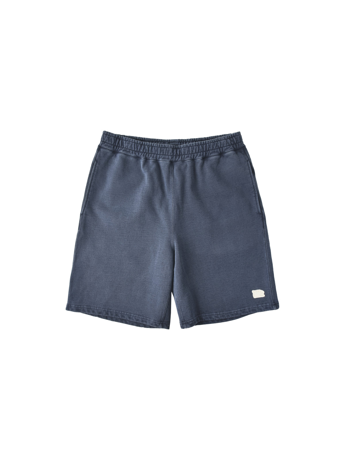 navy blue shorts with white tiger head logo